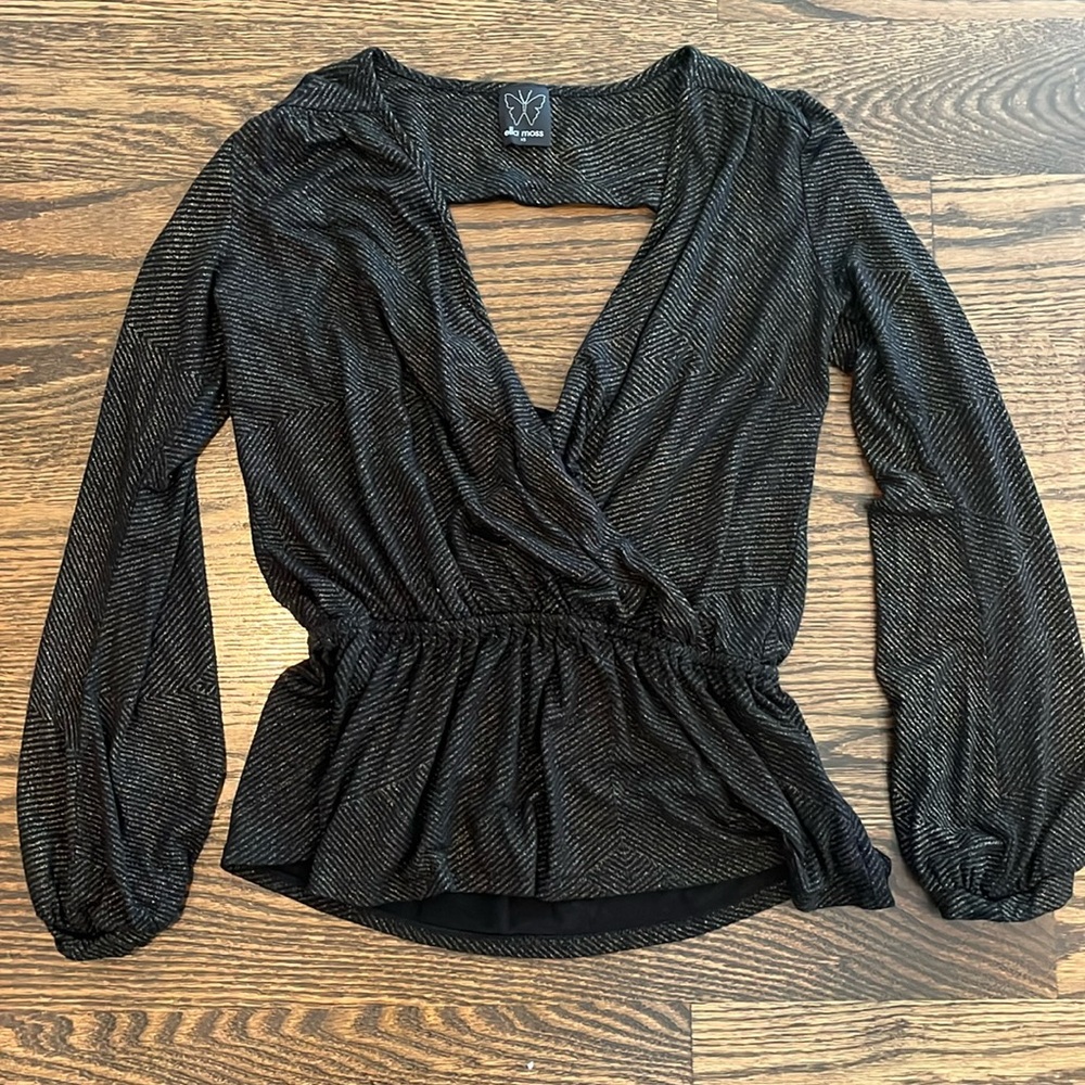 Ella Moss Bubble Sleeve Top,, Size XS